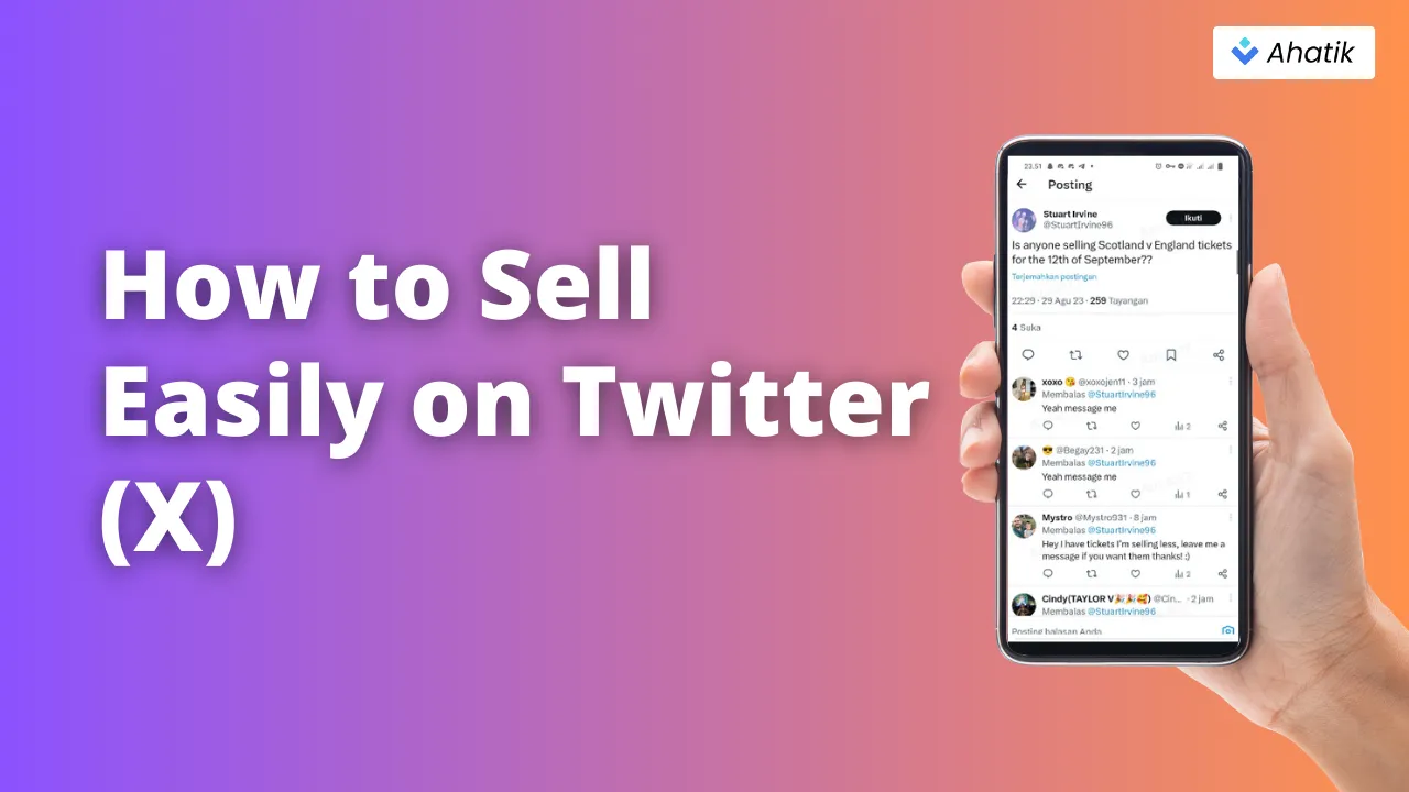 How to Sell Easily on Twitter (X) - Ahatik.com